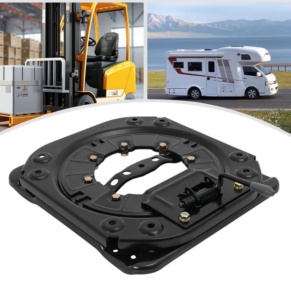 Sæde Drejetallerken, 360° Rotation, 130 kg Belastning,sort