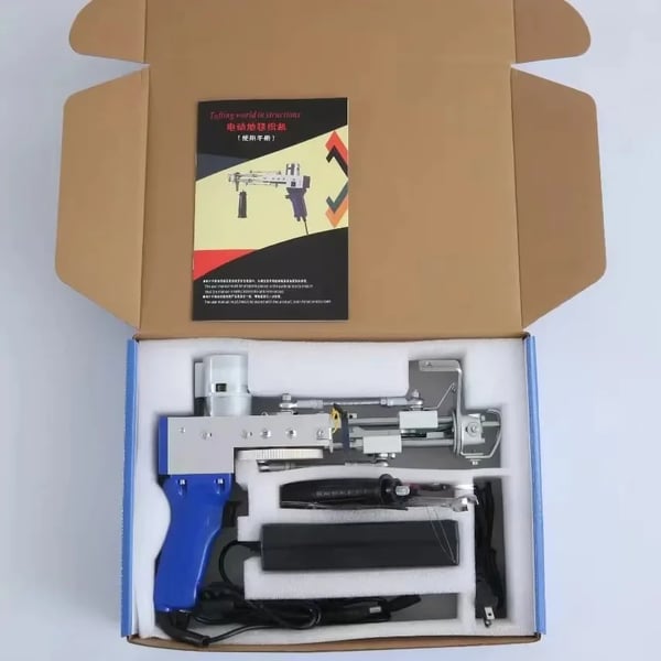 Elektrisk Tufting Pistol, Justerbar Hastighed 5-40 Sting/sek, Variabel Højde på Pile 7-19mm,Tuftingpistol