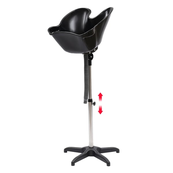 Hårvaskebassin, Justerbar Højde, Ergonomisk Design,sort