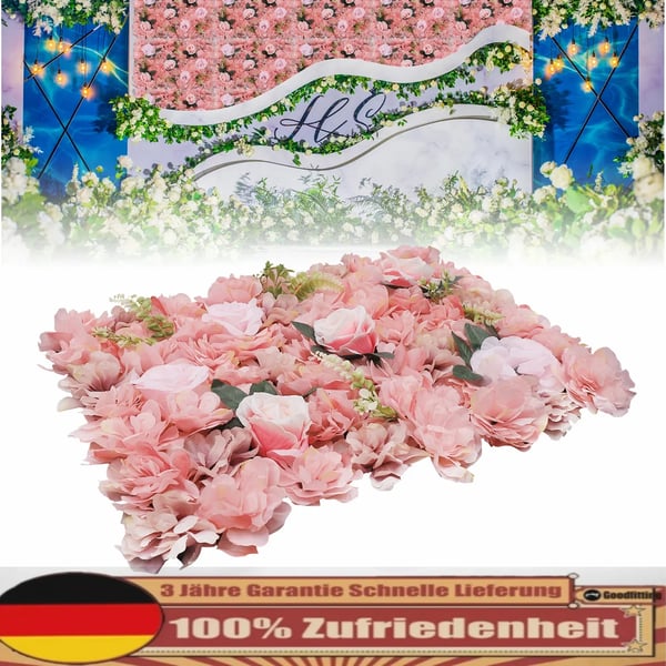 Blompaneler, Sidenmaterial, Mångsidig Inredning,Rosa