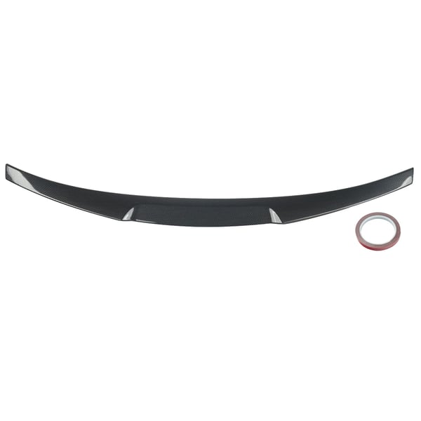 Bagspoiler, ABS-plast, aerodynamisk design,Glansfuld Sort