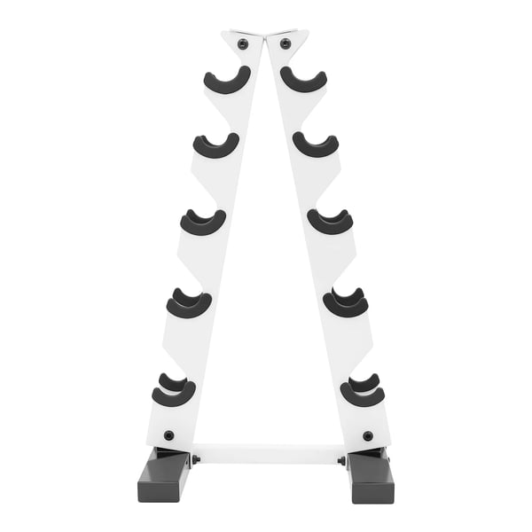 Dumbbell Rack, A-Frame Design, Kraftig Stål Konstruktion,HVID
