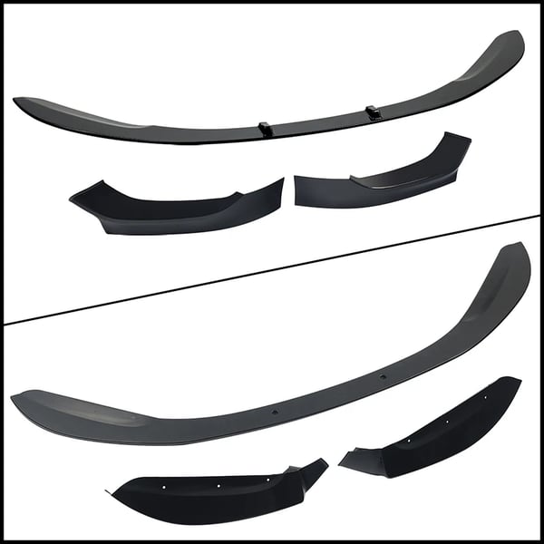 Fram Splitter Spoiler Lip, Lätt ABS Plast, Enkel Installation,som visas