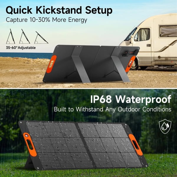 Solpanel, Bærbar, Sammenfoldelig,100w solpanel