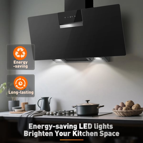 Seinään asennettava liesituuletin, tehokas imu, energiatehokas, EU
