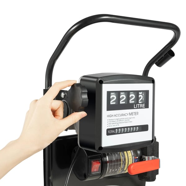 Elektrisk brændstofpumpe, 200W effekt, flowhastighed 2400 l/t, suge længde 16,4 ft, løftehøjde 32,8 ft, indbygget tilbagestrømningsventil