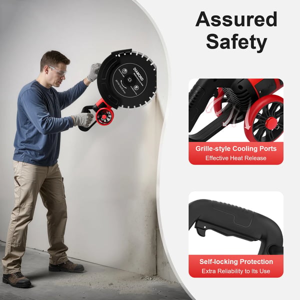 Cirkelsav, 4000W Motor, Støvkontrolsystem,sort, EU