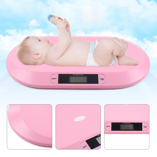 Babyskala, Noggrann Viktspårning, Höjdmätare Ingår,Rosa