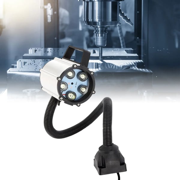 CNC Arbejdslampe, 5W Effekt, 700LM Lumen Udgivelse, 110-220V Spænding, 50 cm Slangelængde, IP66 Vandtæt Vurdering