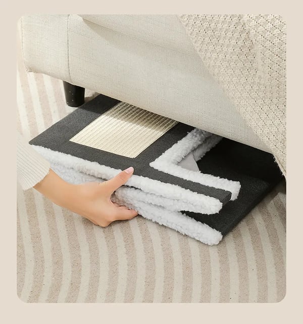 Kattebed, Blødt Materiale, Stor Størrelse, Indendørs Kompatibilitet, Åndbart Design, Inkluderer Hængende Fluffy Bold
