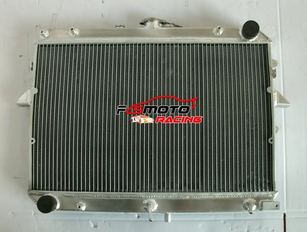 Radiator, Aluminium Materiale, Kerne Størrelse: 350mm x 572mm x 32mm, Samlet Størrelse: 440mm x 575mm x 45mm, Indløbs/Udløbs Diameter: Φ35mm, 2 Rækker