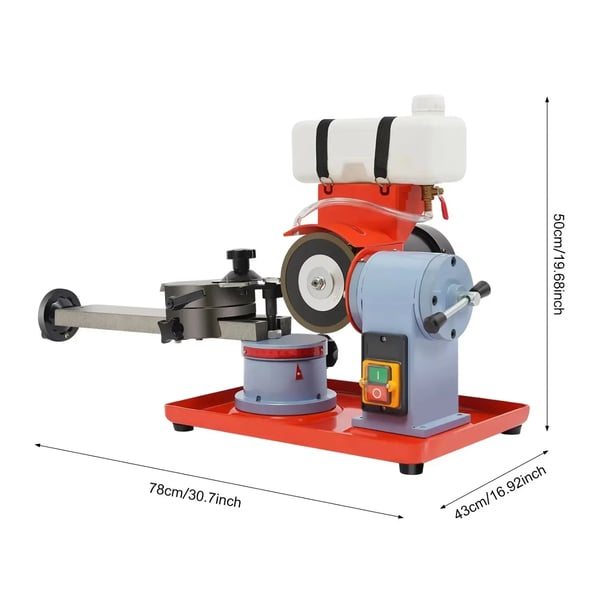 Savklinge Honer, 250 W, 220 V, 2850 RPM, Slibeskive Diameter 80-700 mm, Vandtank Kapacitet 0,22 Gal