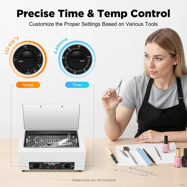 Sterilisator, Højtemperatur Tørvarme, Kompakt Design,HVID, EU