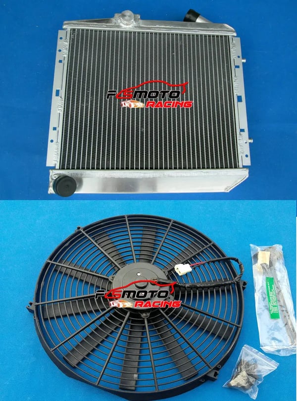 Radiator, Aluminium, Kerne Størrelse 310mm×388mm×50mm, Φ32mm Indgang, Φ32mm Udgange, Kompatibilitet med RENAULT 5 SUPER 5/R5