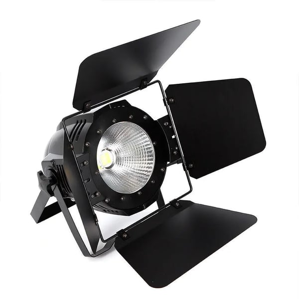 COB Stage Light, 100W Effekt, 8000-10000 Lumen, AC 90-240V, IP20 Beskyttelse, Dimensioner 24*26*28 cm