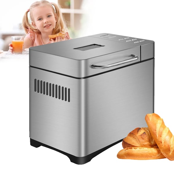 Brødmager, Effekt 650W, Kapacitet 1kg/2,2 lbs, Spænding AC 220-240V, Temperaturinterval 25-120 °C, Støjniveau ≤50dB