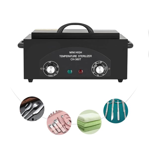 Luftsterilisator, Högtemperaturdrift, Justerbar Timer,svart