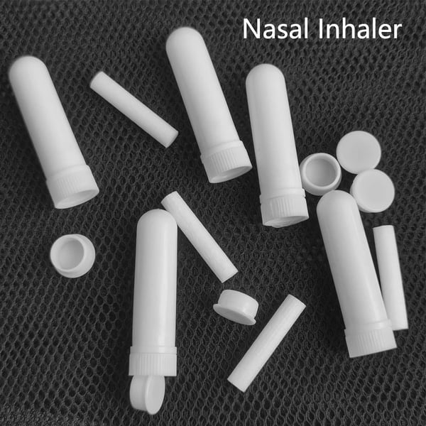 Inhalator Stift, Bærbar Design, Genanvendeligt Aromaterapi Værktøj,HVID