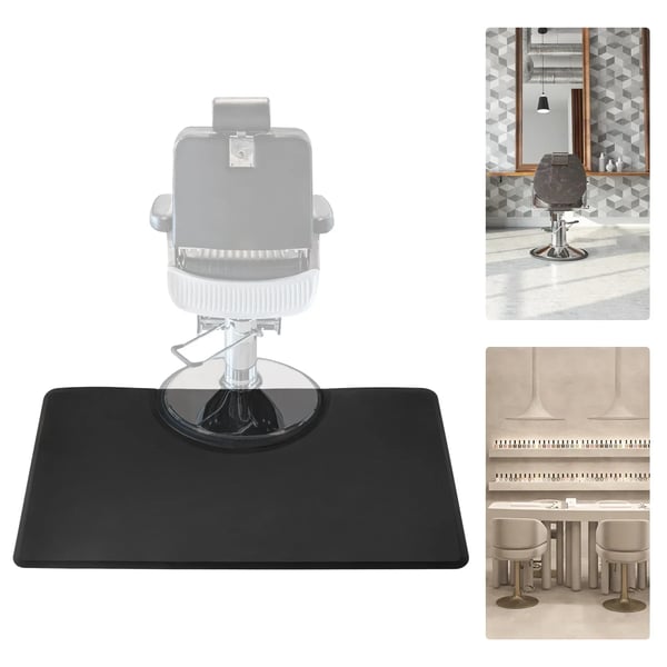Salon Gulvmåtte, Ergonomisk Støtte, Skridsikker Vandtæt Design,sort