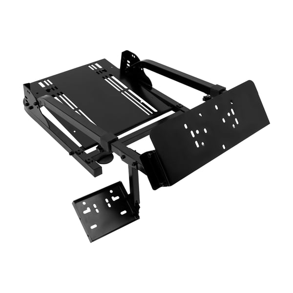 Racingsimulator Stativ, Justerbar Højde, Sammenklappeligt Design,Sort