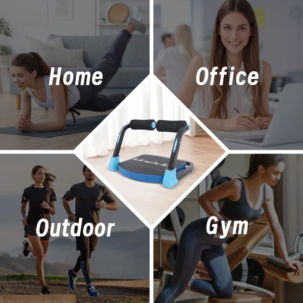 Vatsalihaslaite, Ergonominen Muotoilu, Säädettävä Intensiteetti,Sininen Musta