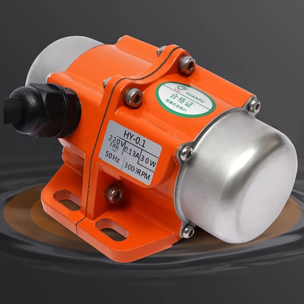 Vibrerende motor, 30W, 3000 RPM, 220V (1 fase), vandtæt IP65, 25 kg vibrerende kraft