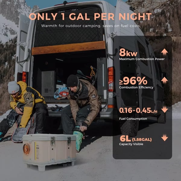 Dieselilma lämmittimen, automaattinen lämpötilan säätö, Bluetooth-yhteys,8KW
