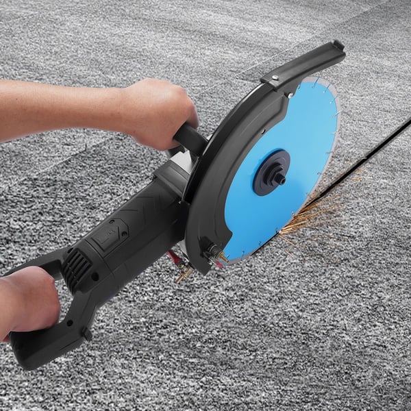 Elektrisk Betonsav, 5800W Effekt, 135 mm Skæredybde,EU, sort