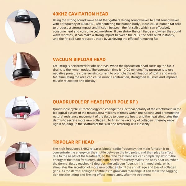 Kropsslankemaskine, Fedtfjernelse, Ultralydsmassage,HVID
