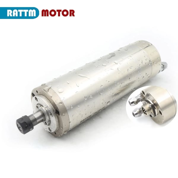 Vattenkyld spindelmotor, 800W effekt,Bara Spinlde