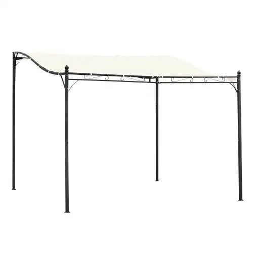 Trädgårdspaviljong, 297x297 cm, 198 cm Framhöjd, 250 cm Bakhöjd, Väderbeständig, Väggmonterbar