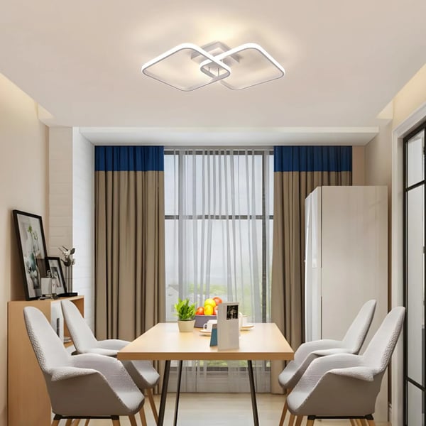 Loftlampe, Dæmpbar LED, Fjernbetjent,HVID, 41-50W, L