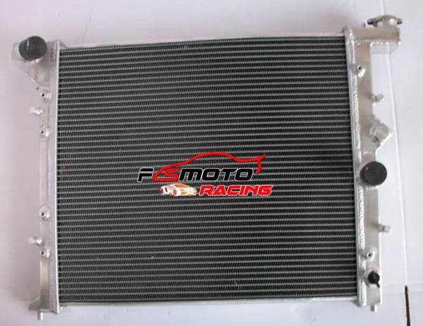Radiator, Aluminium, Kerne Størrelse 500mm x 448mm x 50mm, 2 Rækker, Indgang 35mm, Udgange 35mm