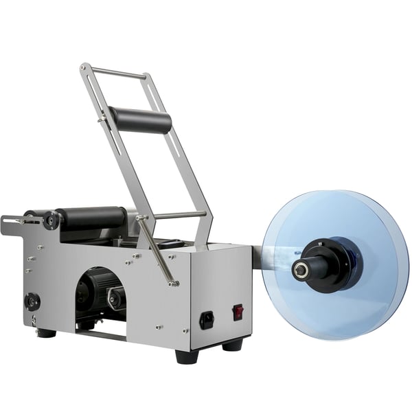 Flaske Etiketteringsmaskine, 640 x 350 x 460 mm, Kompatibel med 12-90 mm Flasker, 50 Etiketter pr. Minut, 120 W Effekt, +/- 0