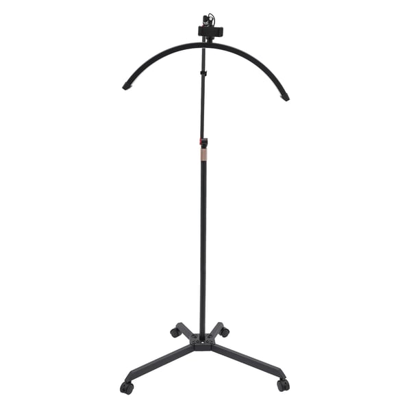 Fritstående skønhedssalonlampe, højdejusterbar, LED-lyskilde,EU, sort