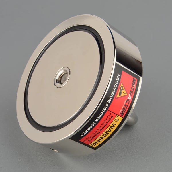 Neodymium Pot Magnet, 350KG Løftekraft, Dobbelt-Sidet Tiltrækning,D94mm