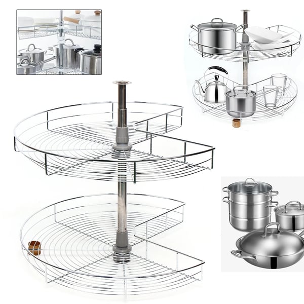 Hjørneorganisator, 270° roterende, dobbeltlagsdesign