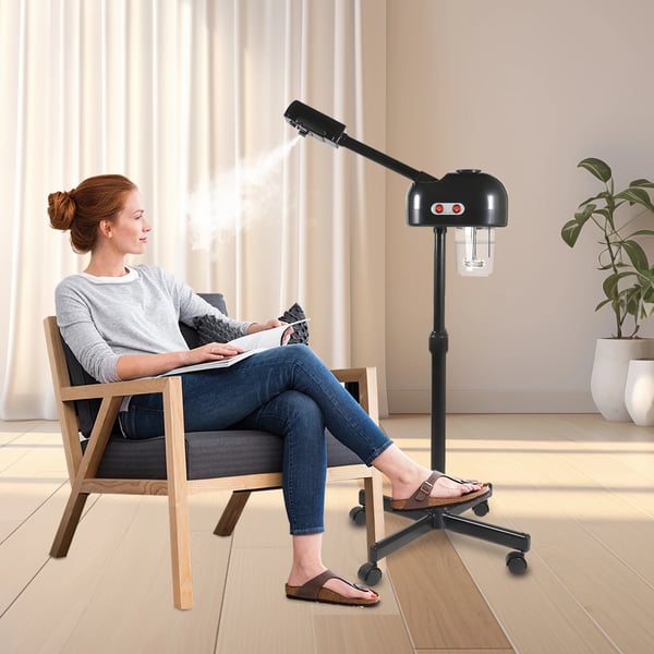 Fugtgivende Sprayer, 800W Effekt, Justerbar Højde, Automatisk Slukning,sort