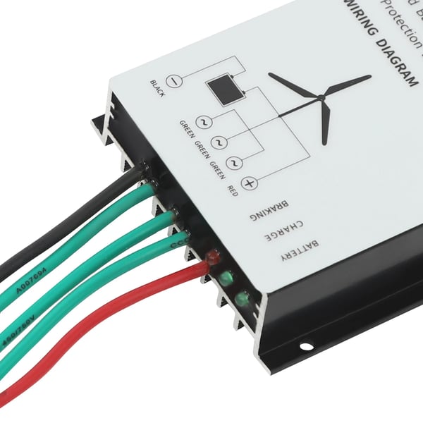 Vertikal Vindmølle Generator, 100W, 12V, 3 Vifteblade, Lavt Støjniveau Design, Holdbar Konstruktion