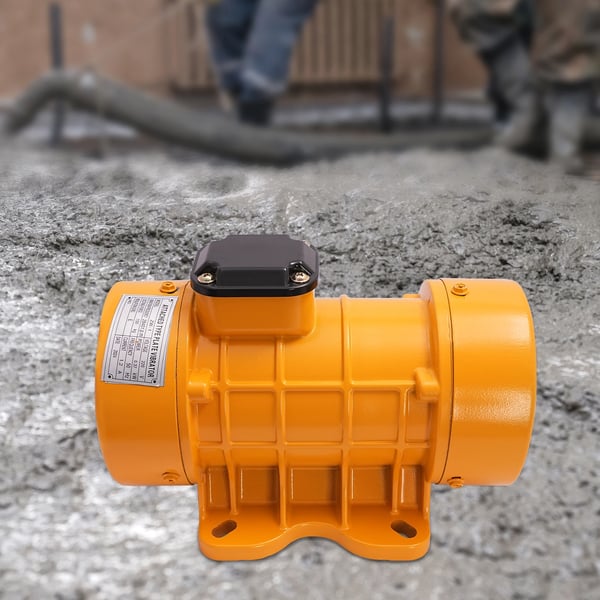 Vibrationsmotor, 370W Effekt, IP44 Skydd,Gul, EU