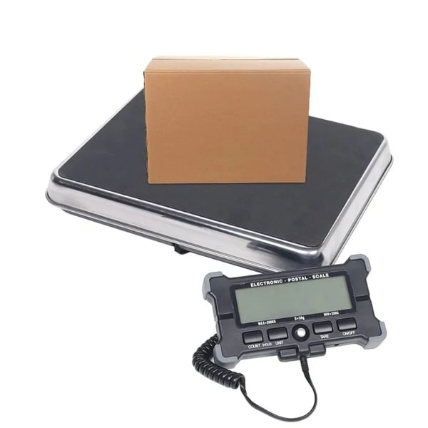Digitaalinen vaaka, 200 kg kapasiteetti, nollausominaisuus,musta