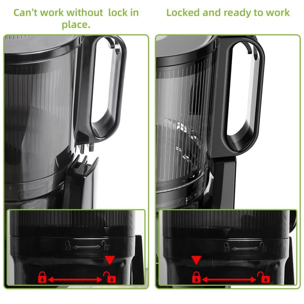 Mastikator Juicer, 130mm Indføringsrør, Høj Saftudbytte,SJ-023, 220-240V, EU