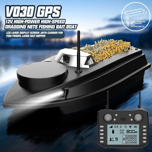 Fiskebåd, Langdistancekontrol, Intelligent Krydstogtsystem,sort