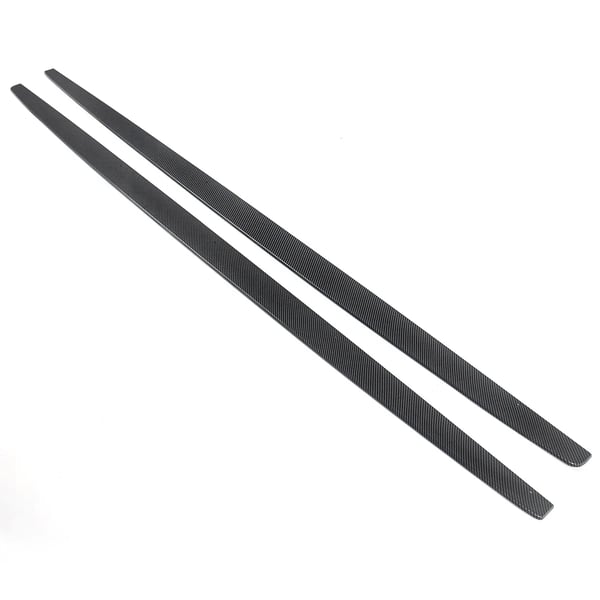 Side Skirts, Carbon Fiber Look, Direkte Pasform til Luksusbilmodeller,venstre og højre