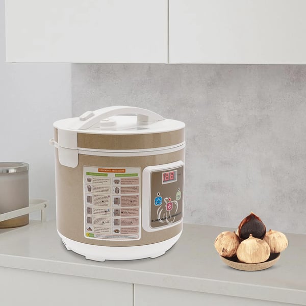 Hvidløg Fermenteringsmaskine, 5L Kapacitet, Intelligent Temperaturkontrol,Mørk khaki