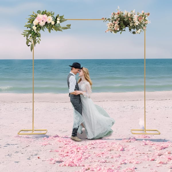 Bryllupsudstillingsstand, Holdbar jernkonstruktion, Alsidig brug til arrangementer,Guld, L