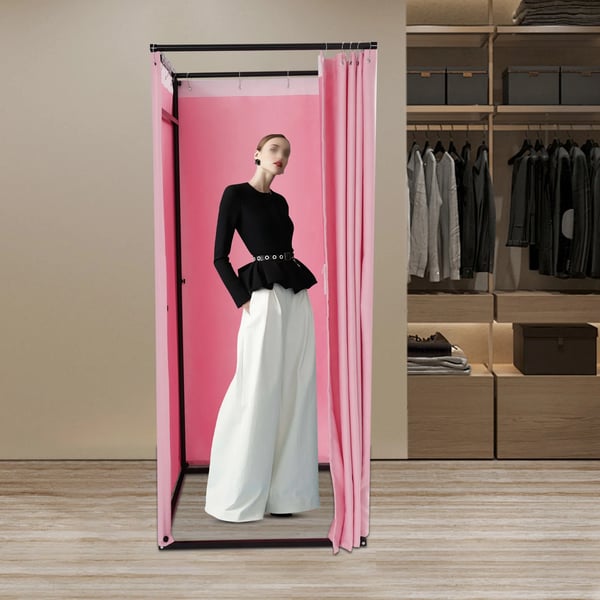 Omklädningsrum, Bärbar Design, Enkel Montering, Rosa