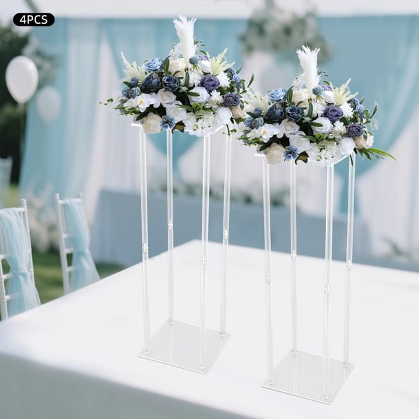 Blomsterstande, 4-delt sæt, moderne akryl design,Klar