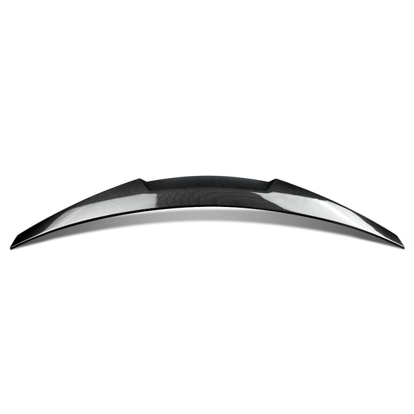 Bagspoilerlip, ABS-plast, kompatibel med kompakt luksus coupe,Kulfiberlook