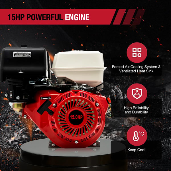 Gasdriven motor, hög effektutgång, förlängd drift, användarvänlig design